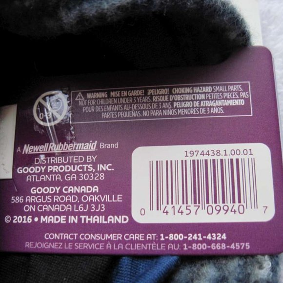 3 Goody Comfort Headwraps 2 Inch Wide Soft Fabric Head Bands Blue Black Fuzzy - Picture 4 of 8